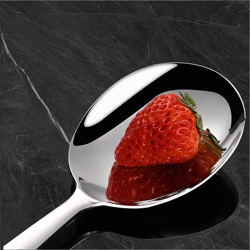 Stainless Steel Ladles For Serving Soup Rice Serving Spoon Drain Hole Heat Insulated Handle Kitchen Utensils For Daily Use