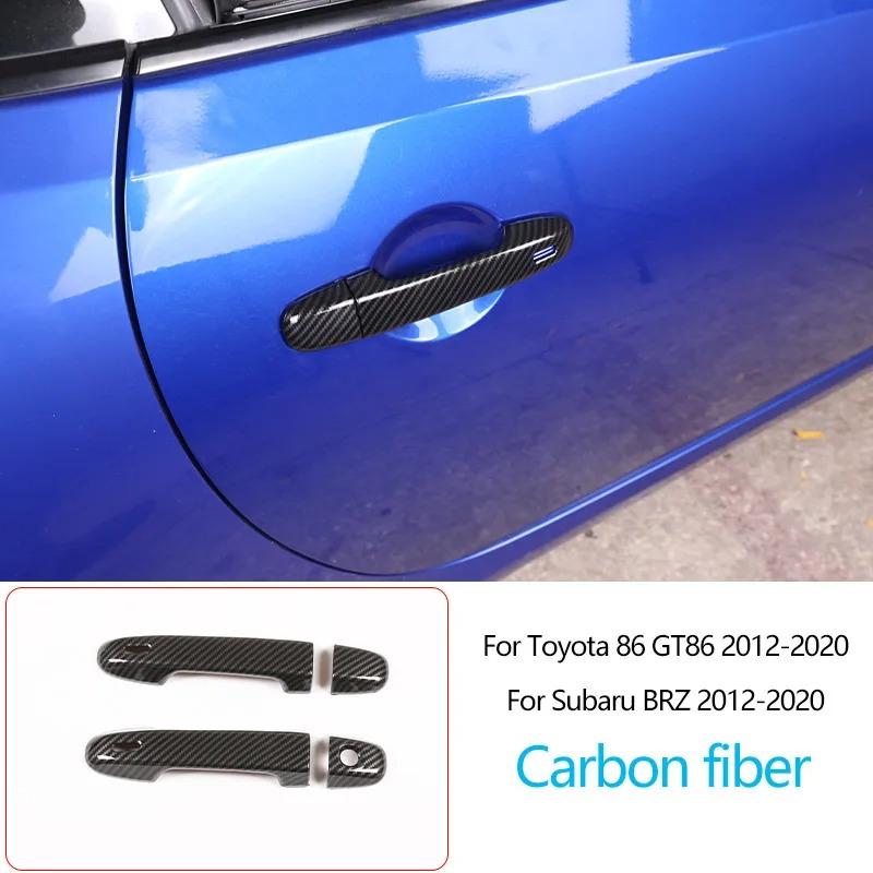 För Toyota 86/Subaru BRZ 2012-2020 ABS Kolfiber Interiörsats Instrumentbräda Mittkonsol Växelspakspanel Skydd Dekaler