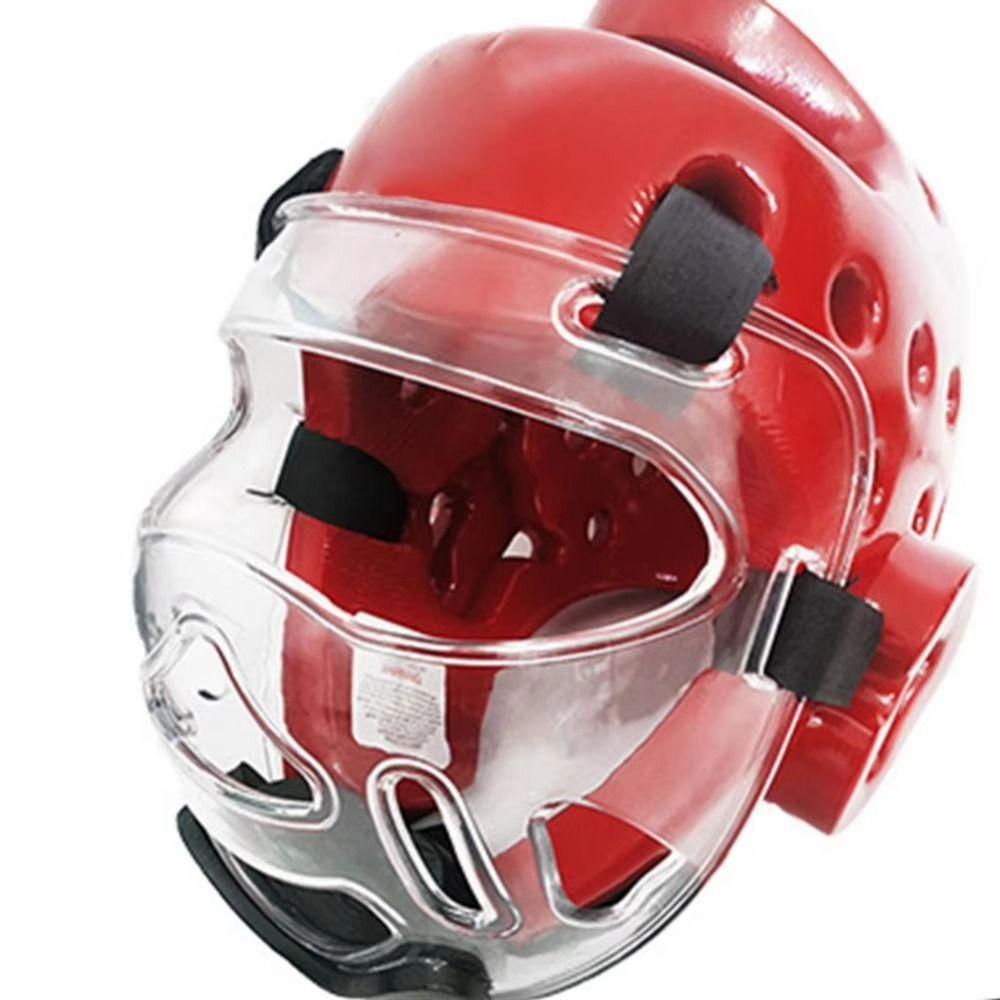 Transparent Mask Taekwondo Face Shield Detachable Taekwondo Helmet Taekwondo Mask Head Protection