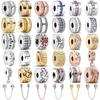 Pandantive Argint S925 Zircon Stea Inimă Mărgele DIY Bijuterii Pentru Femei Cadou Modă Mărgele Strălucitoare Accesorii Petrecere
