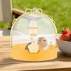 2025 Trend Small Hamster Cage With Water Bottle Travel Cage For Dwarf Hamster Hedgehog Carrier Pet Supplies Carry Case For Gerbi