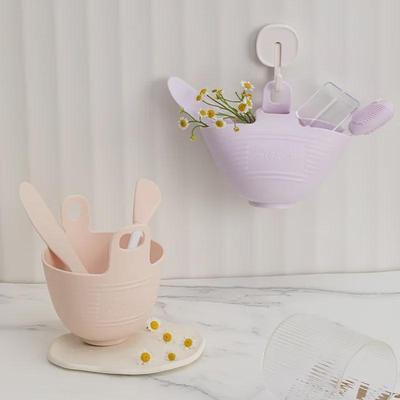 Ensemble de bols à masque muraux en silicone – Outils de beauté DIY avec bâton