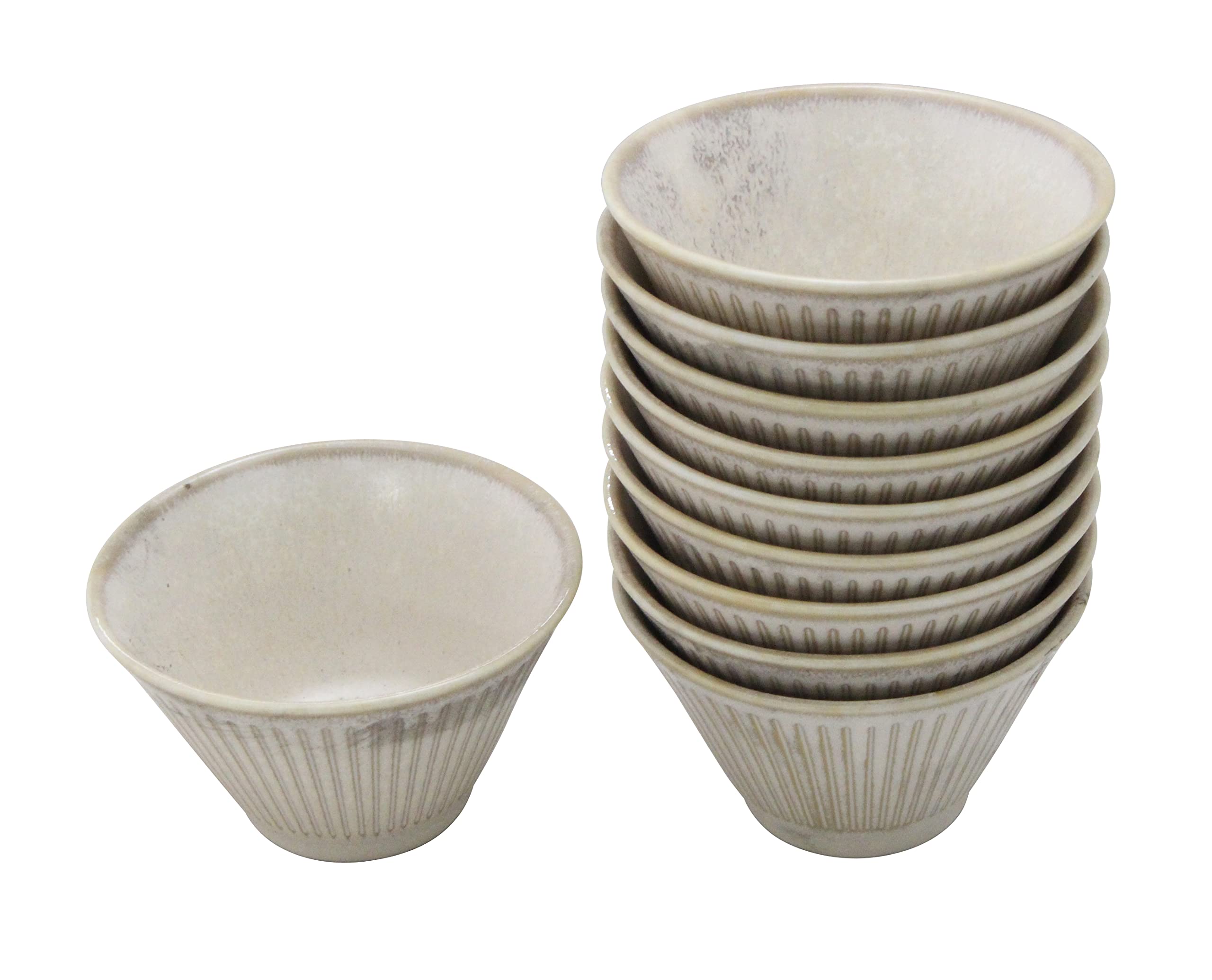 

Castle Enterprise Old House Cafe Series Salad Bowls, Matte White Titanium, Set of 10, Perfect for Any Dish