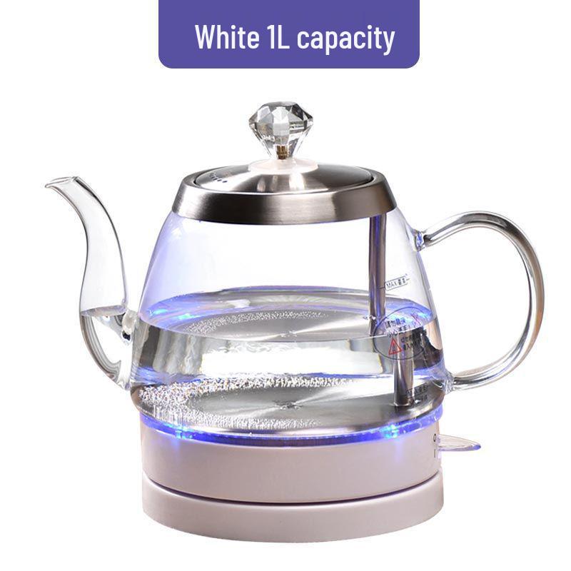 

Transparent Glass Electric Kettle with Auto Shut-Off & Keep Warm Function for Boiling Water & Brewing Tea