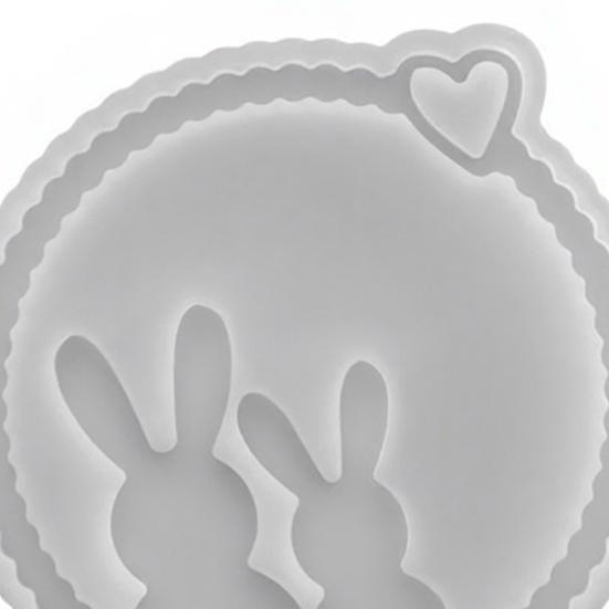 Rabbit Mold 3D Bunny Pattern Silicone Mold Resin Casting Flexible Reusable Epoxy Mold DIY Crafts Easter Gift Making Mold Spring