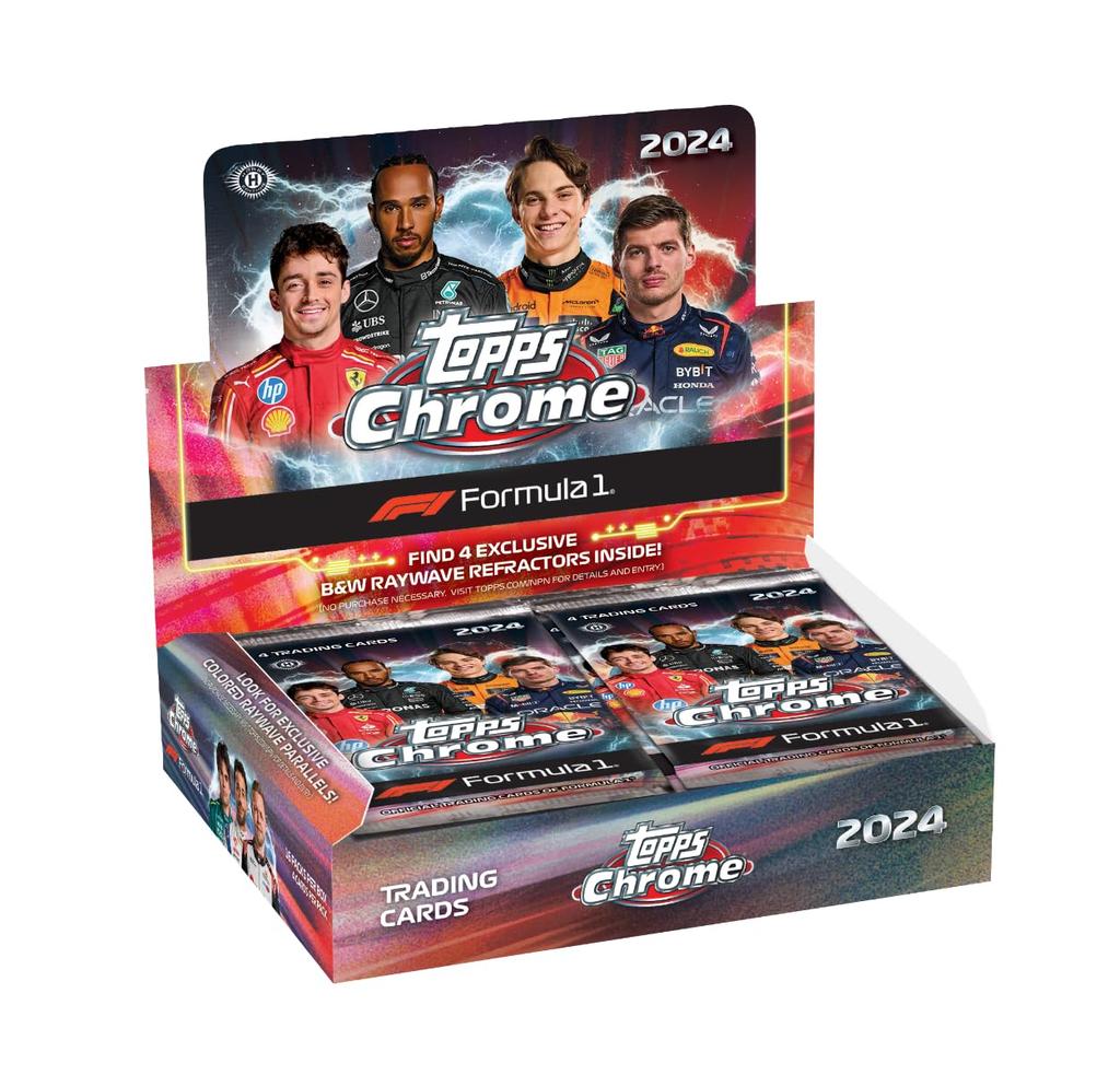 2024 Topps Chrome Formula 1 КВАЛИФИКАЦИОННЫЙ КРУГ Ящик для круга Формулы 1 Chrome Квалификационный круг Ящик для круга Формулы 1