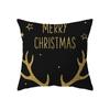 Home Decor Christmas Theme Decorative Print Pattern Cushion Cover Home Living Room Sofa Decor Throw Pillow Pillow Cover