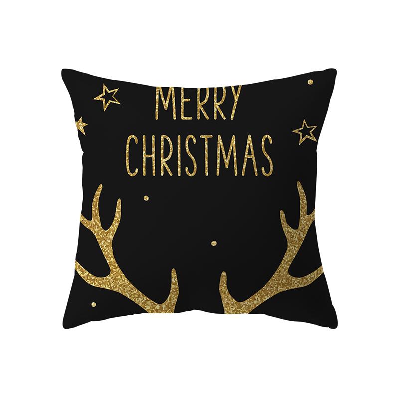 Home Decor Christmas Theme Decorative Print Pattern Cushion Cover Home Living Room Sofa Decor Throw Pillow Pillow Cover
