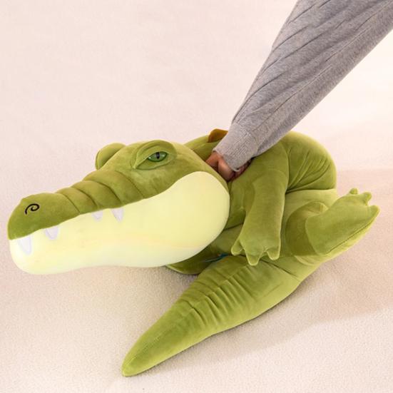 Long Crocodile Plush Pillow Soft Segmented Stuffed Animal for Hugging & Decor Unique Gift for Kids Adults