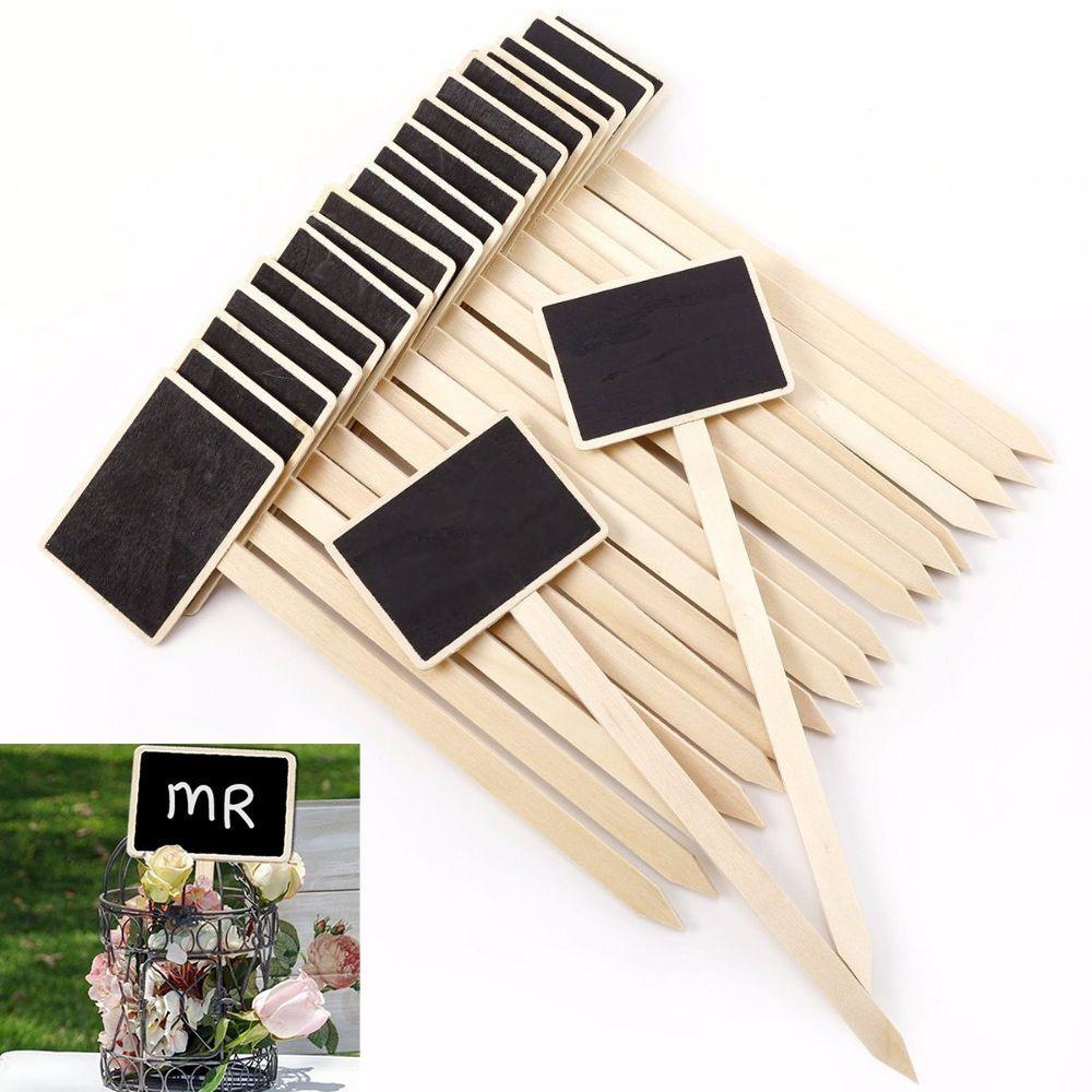 Minihaus Dekorationen Gewächshaus Gartengeräte Holztafel Klassifizierungsmarker Pflanzenetiketten