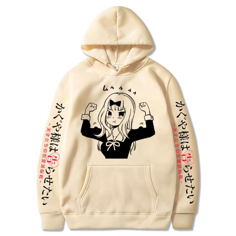 

Anime Kaguya Sama Love Is War Miyuki Shinomiya Fujiwara Chika Cute Printed Men s Women s Funny Manga Hoodies Sweatshirts Tops 3XL