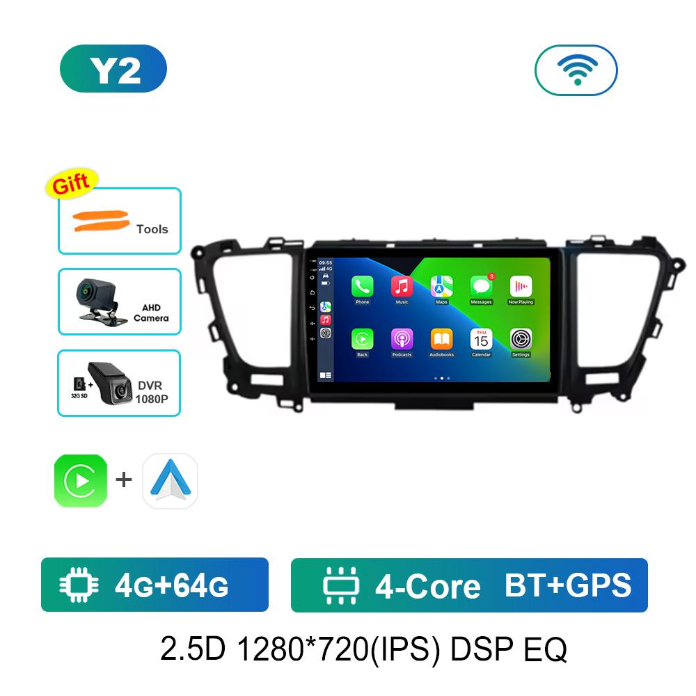 9'' Android System for Kia Carnival Sedona 2014 - 2020 Car Radio Multimedia Player DSP Stereo GPS Navi Carplay 4G Bluetooth WiFi