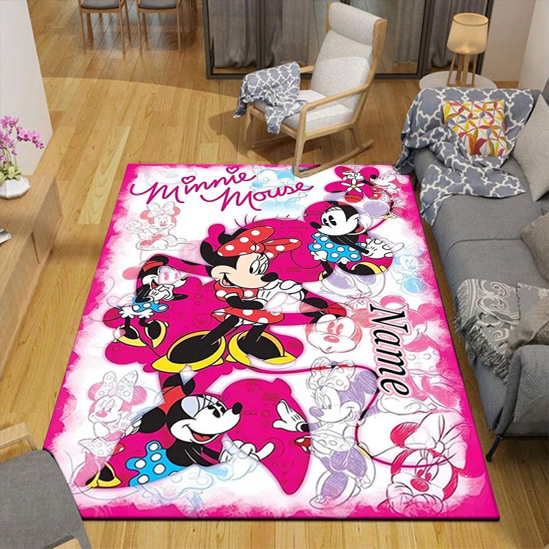 Custom 1Pc Minnie Mouse Adventure Rug Office Carpet Indoor Outdoor Entrance Doormat Nonslip Soft And Comfortable Living Room D916149