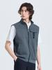 Challenger Men'S Mono-Edge Buckle Point Blouson Vest Charcoal