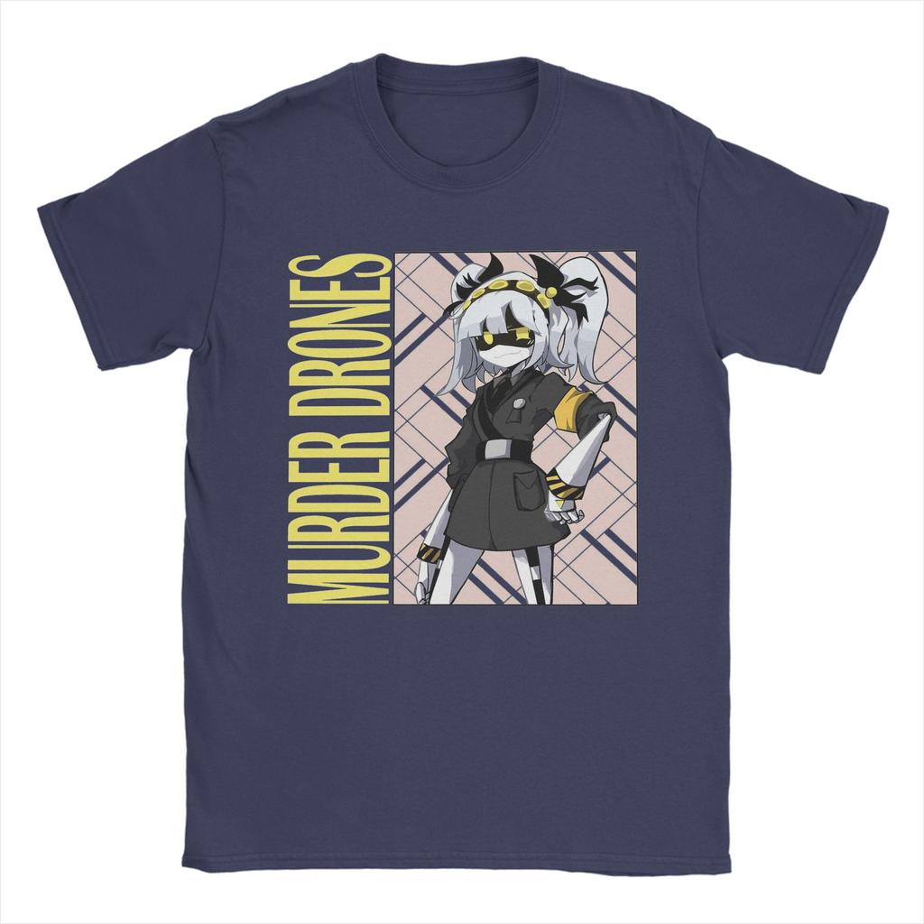 Murder Drones T Shirt for Men 100% Cotton Funny T-Shirt Round Collar  Tee Shirt Short Sleeve Clothing Gift