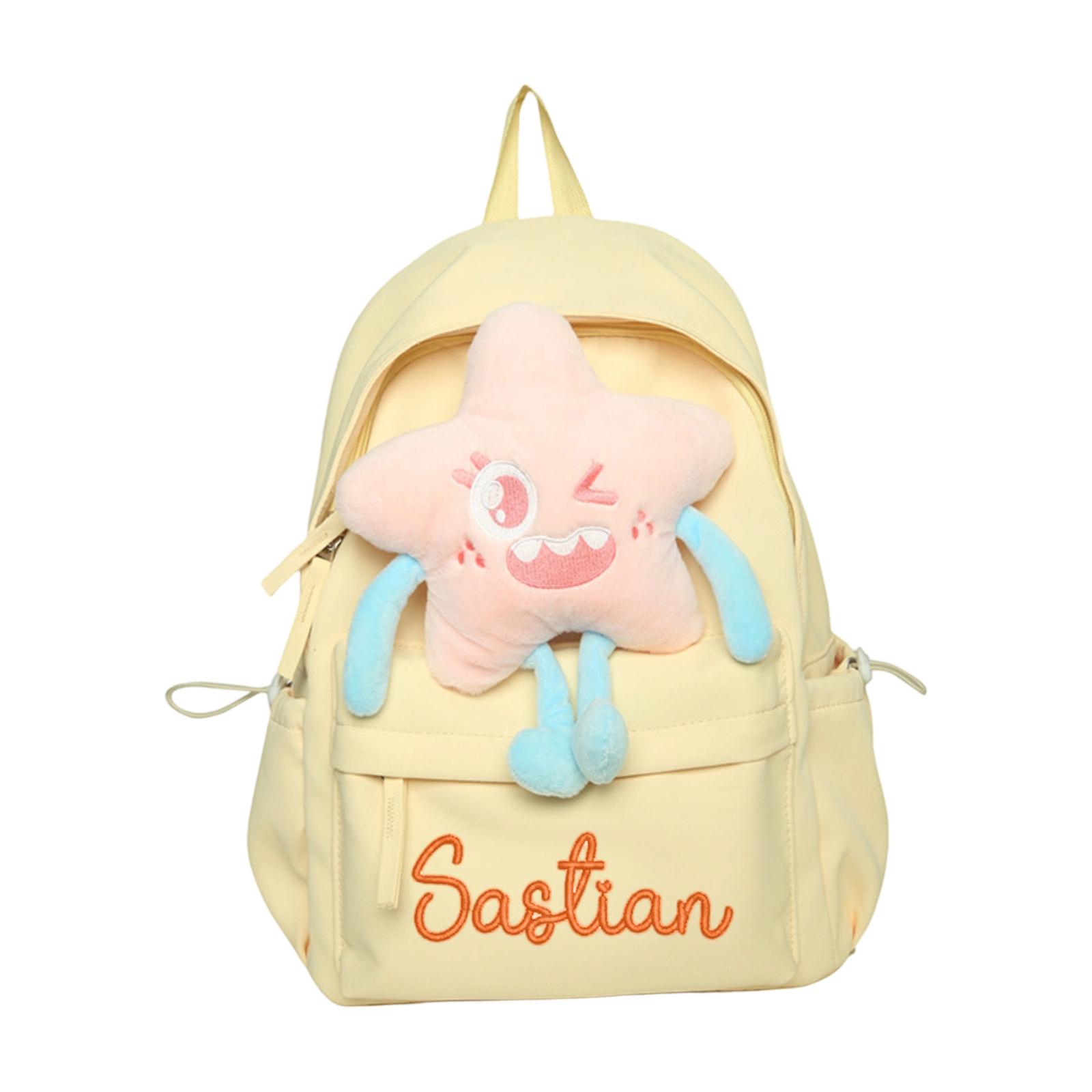 

Персонализированный рюкзак для малышей с именем, милый рюкзак для детского сада и школы на заказ для девочек, мальчиков и детей, дошкольный рюкзак One Size жёлтый