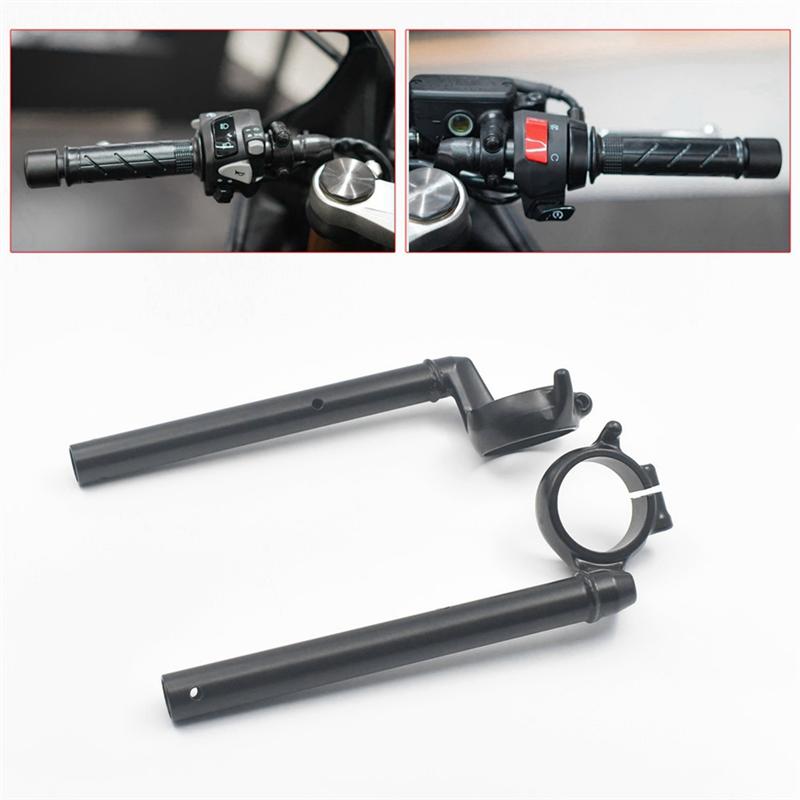 Motorcycle Black Handle Bar Clip-On Fork Tube Handlebars For Honda CBR650R CBR 650R -