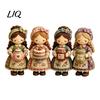 Patchwork Girl DIY Kit Kit, 3D Doll Sewing Craft Set with Pre-Cut Toy Making Fabric Thread Needles, Cute for Home Decor Handmade Gift Art