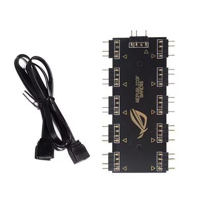 5V 3/4 Pin ARGB RGBW Cable ASUS AURA SYNC RGB 10 Hub Splitter SATA Power Extension Adapter LED Strip Light PC RGB Fan Cooler