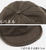 Laquest Short Brim Cotton Prisoner Cap (Army Green)