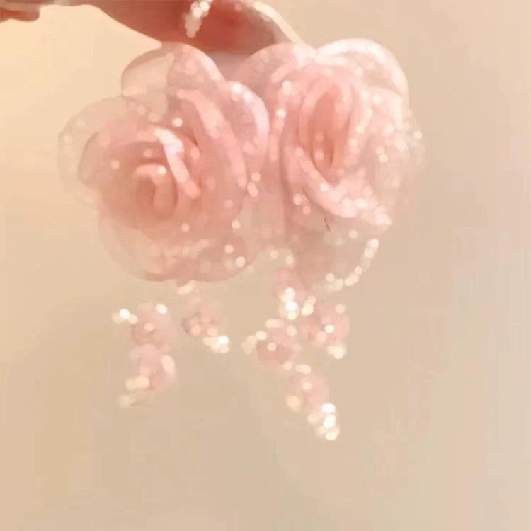 Resort-Style Beaded Stud Earrings: Handmade, Versatile, and Perfect for Spring and Summer with an Exquisite, Elegant Touch.