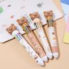 2Pcs 10 Colors Ballpoint Pen Cartoon Bear 0.7mm Colorful Ink Neutral Pen School Office Supplies Stationery Ballpoint Pen