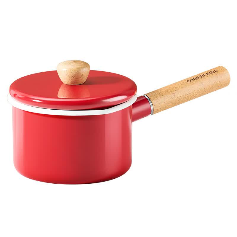 

COOKER KING Japanese Style Enamel Milk Pot 14cm