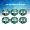 6er Set Super Farad Kondensator 2,5V mit Schutzplatinenmodul Begrenzungsplatte