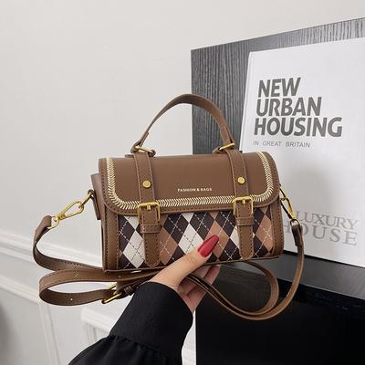 Popular Small Bags Women's Autumn and Winter New Fashion Niche Messenger Bags Women's Portable Small Square Bags