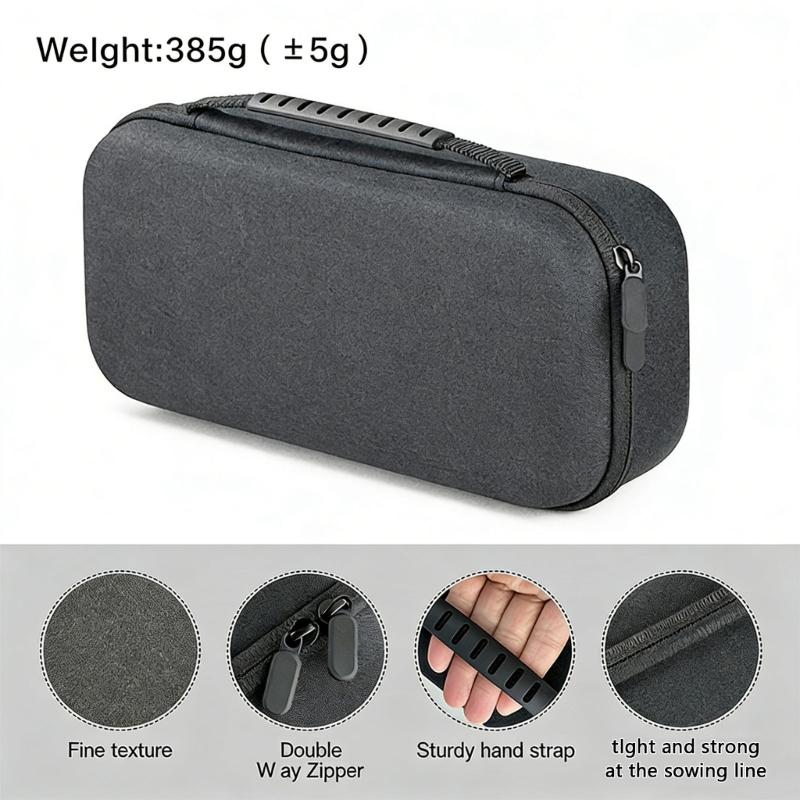 Carrying Case Storage Box with Inner Pocket for ROG X Handheld Game Console Storage Bag Shockproof Travel Pouch