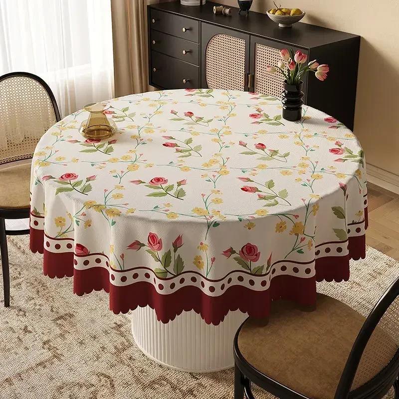 PVC Waterdicht Groot Rond Tafelkleed Huishoudelijk Rond Koffietafel Tafelhoes Licht Luxe Ronde Tafel Decoratie Tafelkleed 60x60cm