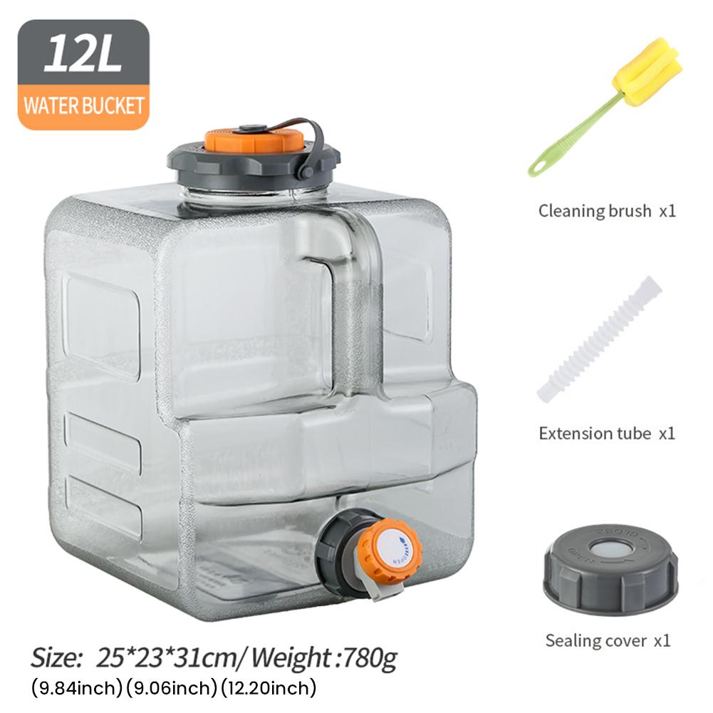3L Portable Water Container Multifunction Water Storage Carrier Leakproof Water Storage Container for Hiking Self-Driving Tour
