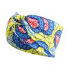 New African Floral Print Headband Twist Style Women's Sports Yoga Elastic Hairband Fashion Salon Make Up Hair Wrap Headwear