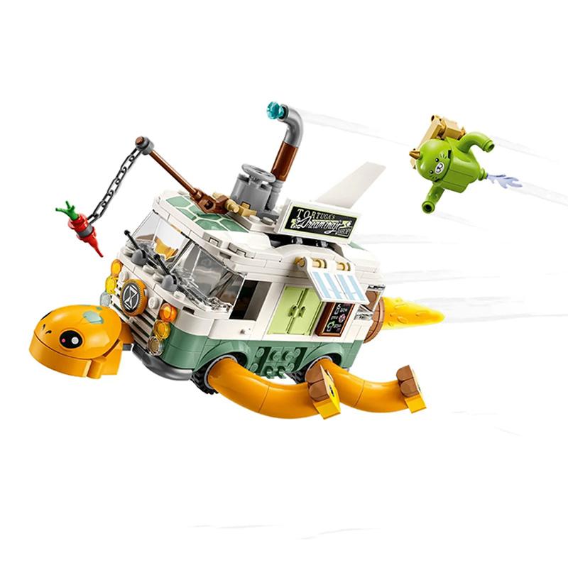 

482PCS Dream Series Миссис. Черепашка-автобус Кастильо, строительные блоки, фигурки, строительные кирпичи, игрушки, подарок для детей, дети No Original Box