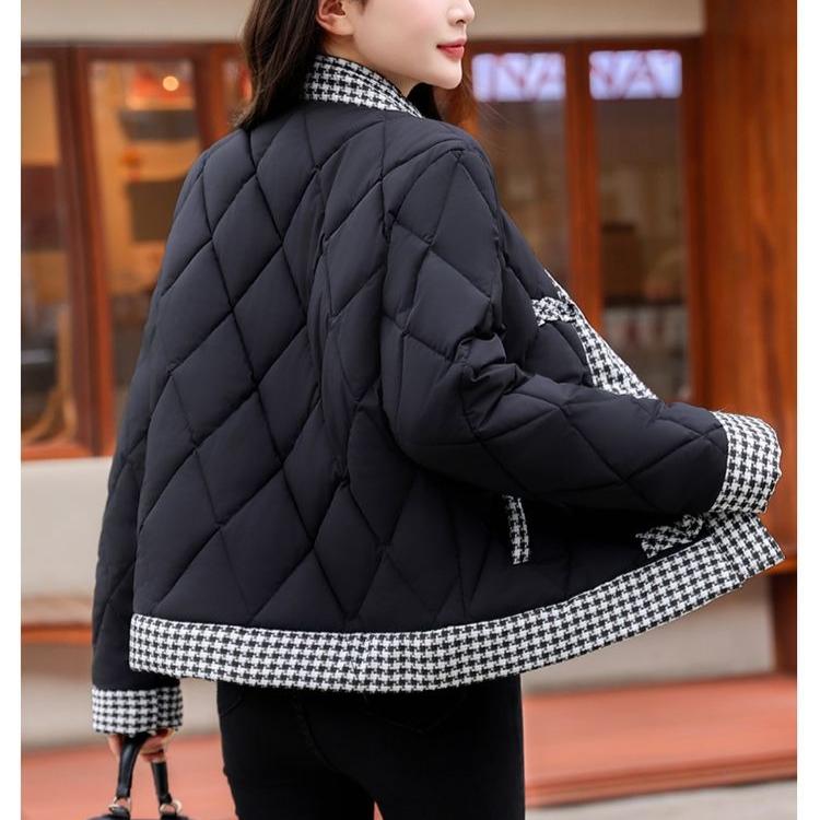 Lightweight Short Padded Coat Women Chinese Style Autumn Fashion Quilted Jacket
