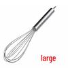Stainless Steel Semi-Automatic Rotating Whisk for Baking - Manual Press Egg Beater