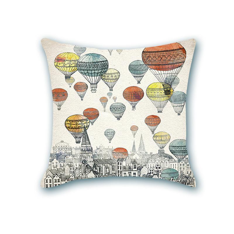 Retro Ocean Series Imitation Super Soft Pillow Cover Octopus Starfish Cushion Sofa Nap Bedside Pillow