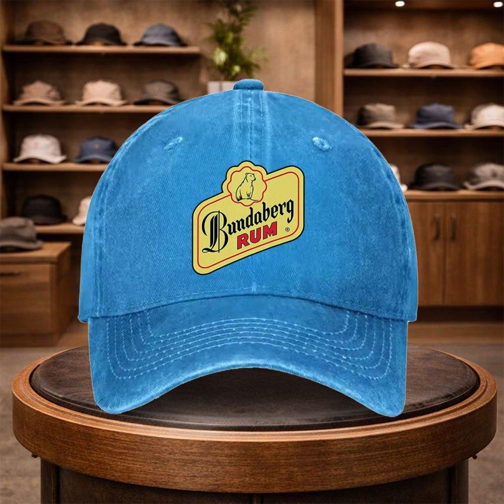 A Bundaberg Rum Printed Baseball Cap a Casual Duckbill Hat Stylish And Adjustable for Outdoor Use Suitable for Travel And Bea