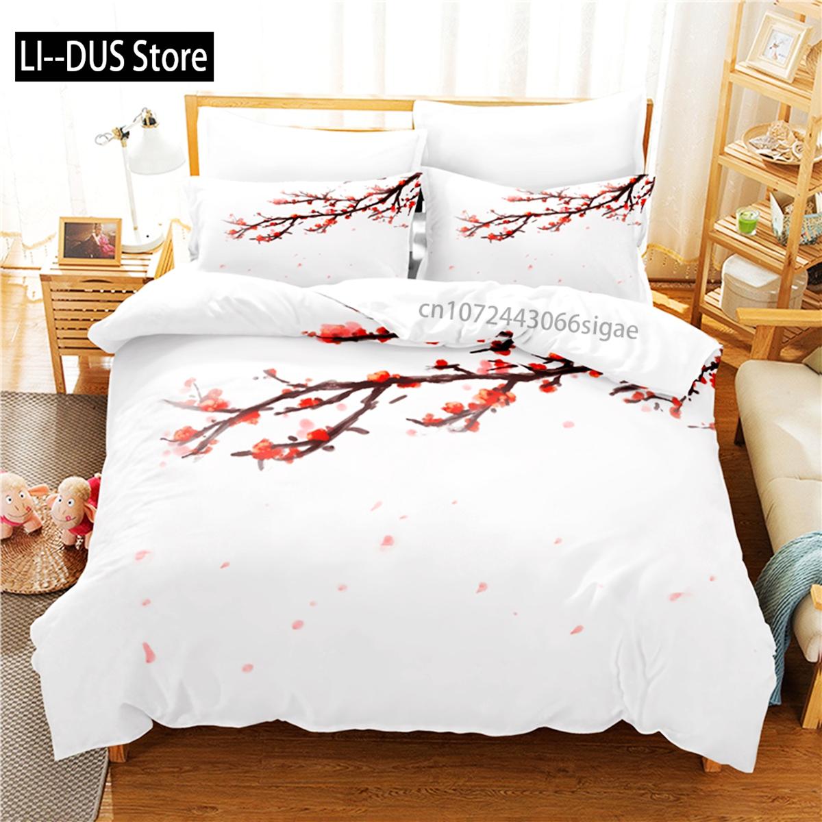

Comforter Elegant Flowers Bedding Set 3D Bedding Digital Printing Queen Size Bedding Set Fashion Design Comforter (quilt)-EU Single(135*200cm)3pcs