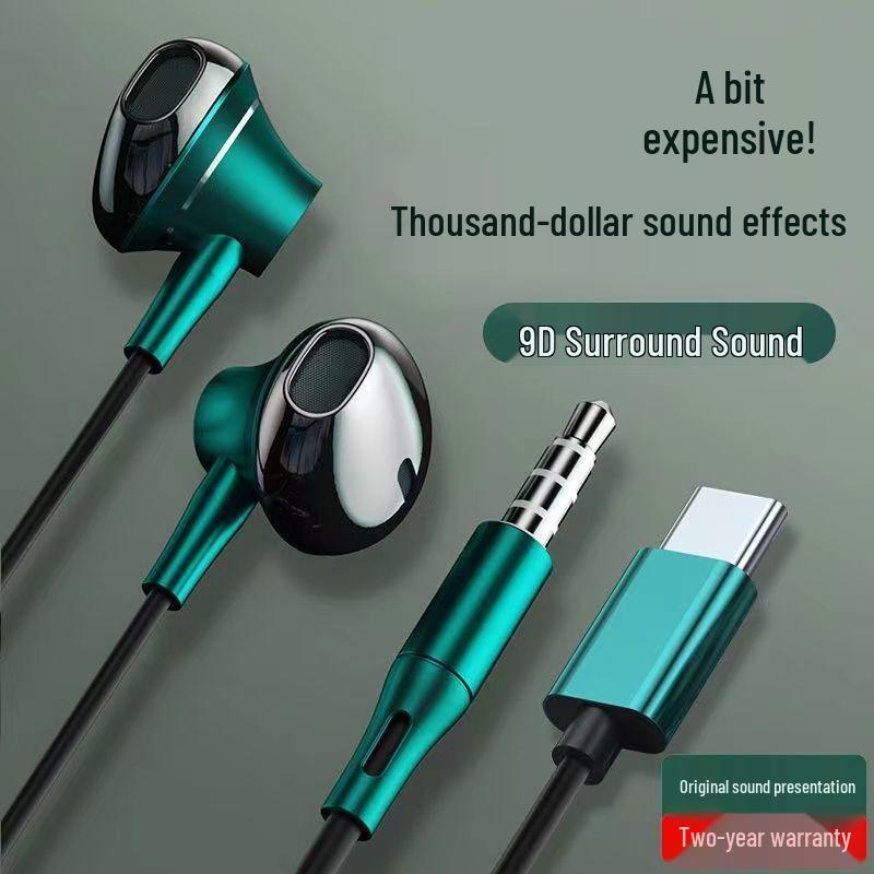 Wired Noise Cancelling In-Ear Earphones with Line Control for Huawei, Xiaomi, Redmi, Honor