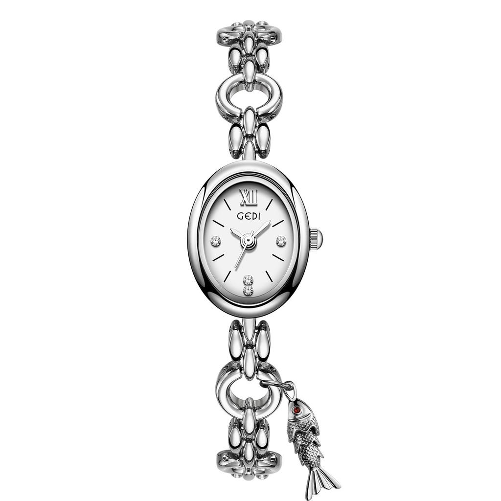 Niche Light Luxury Oval Women'S Watch Medium And Ancient Style High Value Versatile Women'S Watch Quartz Watch