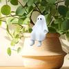Collectible Item Resin Halloween Ghost Figurine Cartoon Funny Small Sculpture Decorative Ghost Ornament Porch Decor
