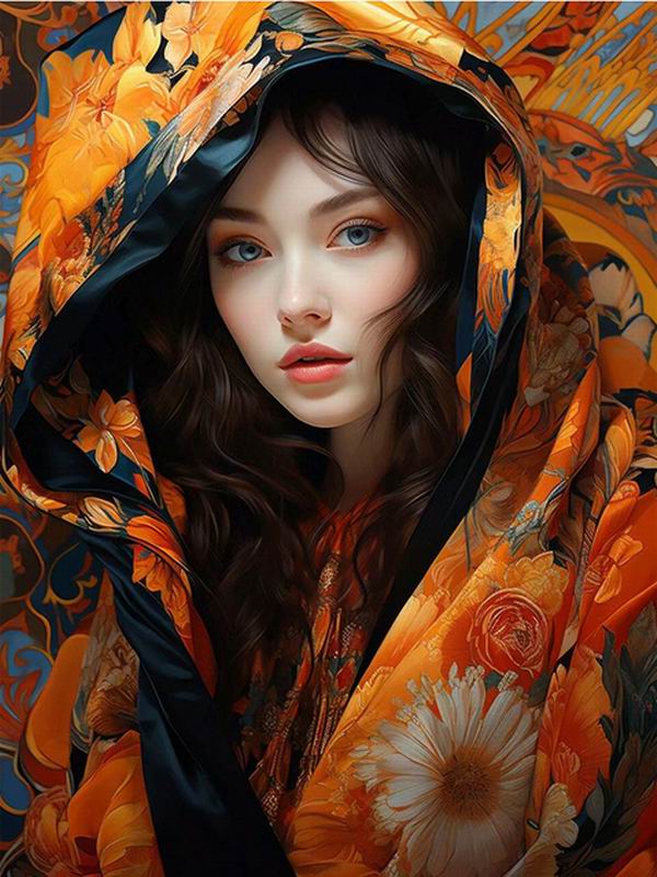 Elegant Women Diamond Painting Diy Full Square Round Drill Rhinestone Embroidery Woman Flower Mosaic Cross Stitch Kits Wall Decor