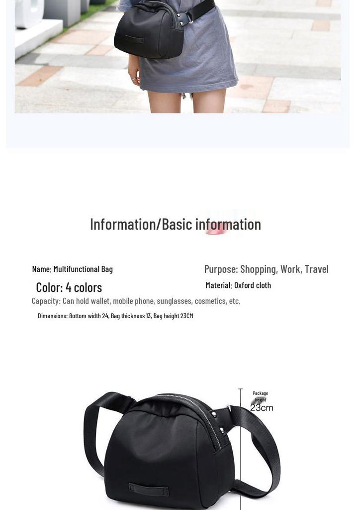 2026 Trendy Women's Canvas Shell Crossbody Bag - Versatile Summer Fashion