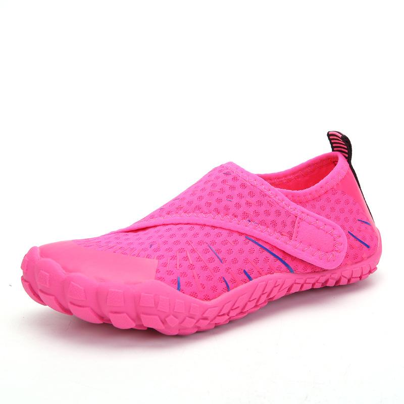 

Kids Aqua Shoes Breathable Quick-Dry Water Shoes Comfortable Non-Slip Barefoot Beach Sneakers 38 рожевий червоний колір