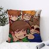 Cartoon Anime Eeddsworld Cushion Cover Organic Linen Square Pillow Case Durable Nonallergenic And Kind To Skin