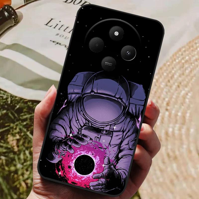 Чехол для Xiaomi Redmi 14C Redmi14C Крутой Расписной Силиконовый ТПУ Мягкий Чехол для Poco C75 PocoC75 Чехлы Черный Защитный Корпус Телефона