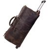 24 Zoll Büffelleder Herren Vintage Echtleder Reisetasche Handgepäck Reisetasche