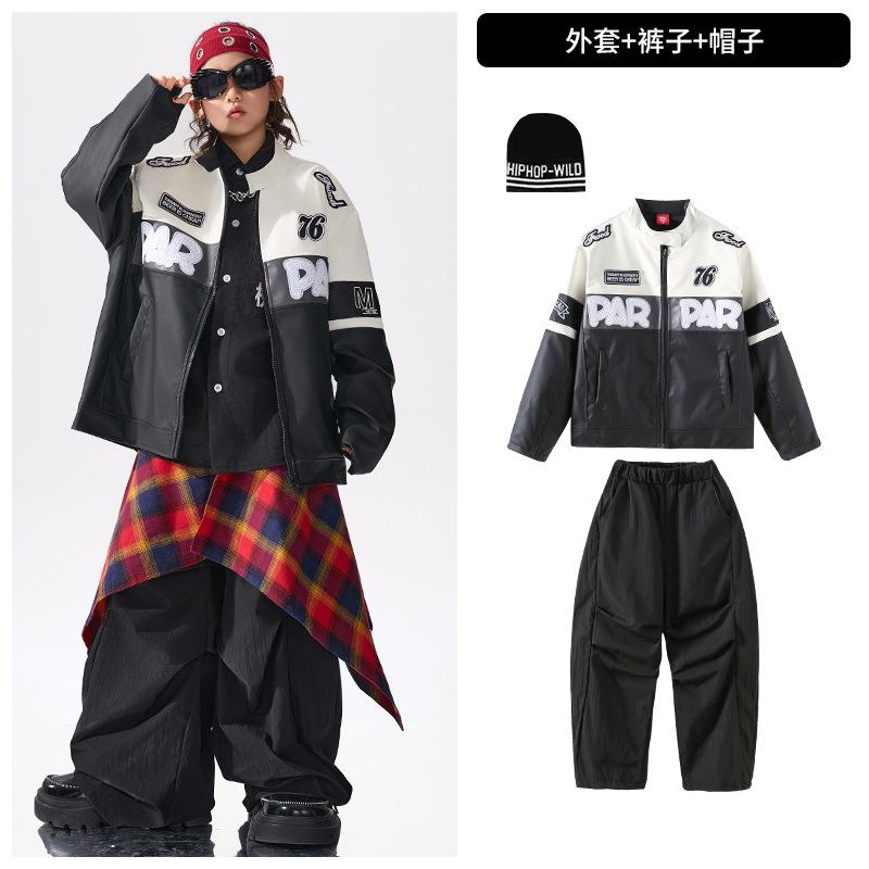 Kinder Street Dance Trendige Kleidung Jungen Hip-Hop Stil Hiphop Performance Kleidung Mädchen Fried Street Cooles Hübsches Anzug Kinder Schlagzeug