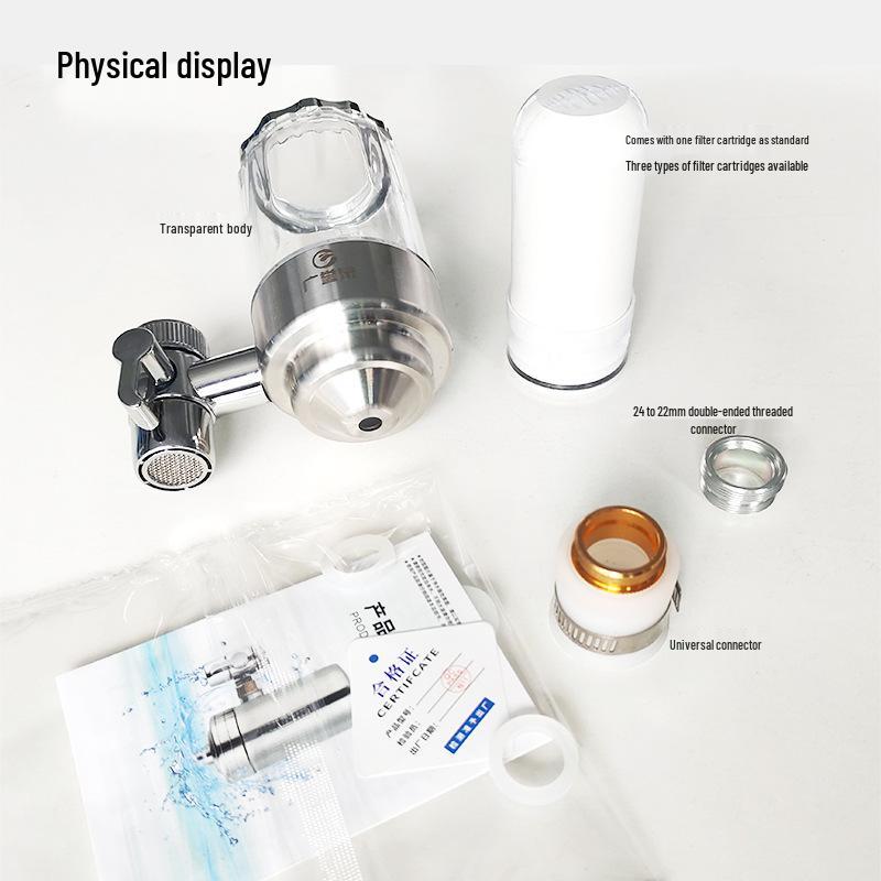 ClearView Stainless Steel Faucet Water Purifier with Ultrafiltration and Ceramic Descaler